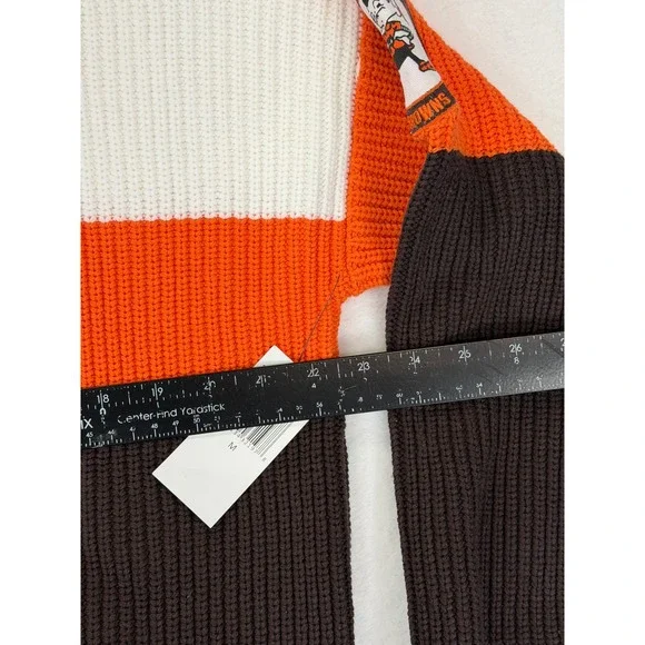 WEAR by Erin Andrews Cleveland Browns NFL Colorblock Sweater Womens Medium NEW - Picture 7 of 10